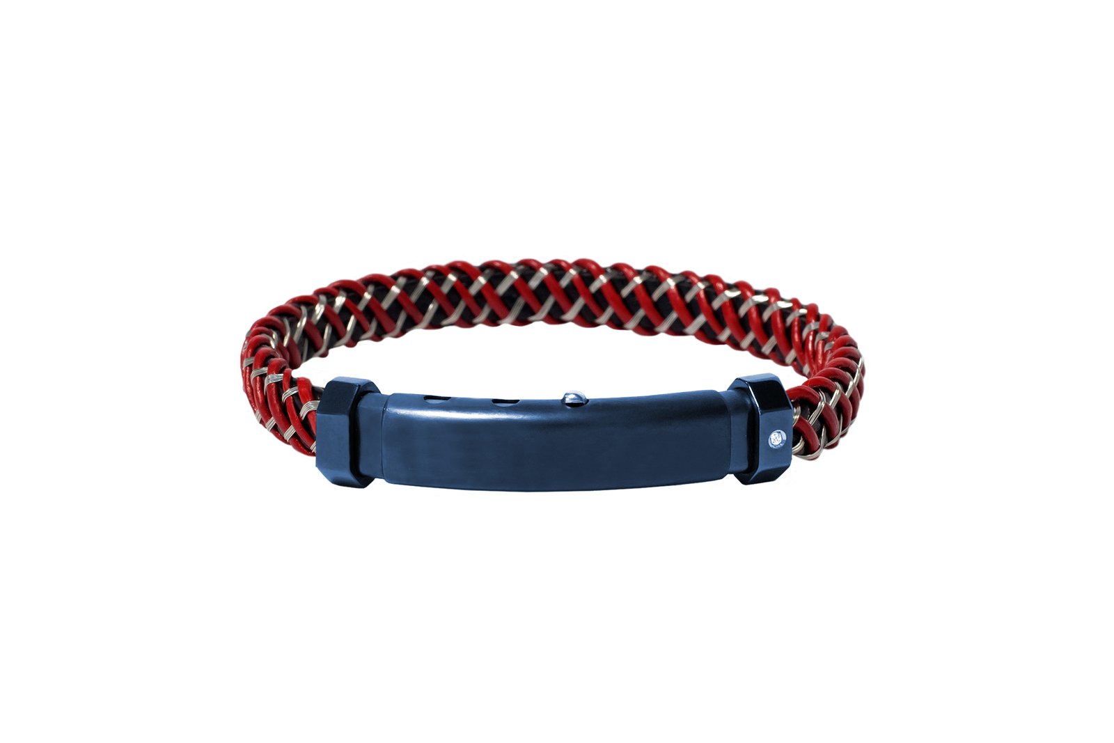 5712b56c4fc24a5c9dc2cf2cfc75f8de BORSARI PULSERAS ACERO CUERO BRILLANTE - Imagen 1