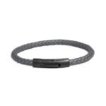BORSARI PULSERA ACERO CAUCHO GRIS