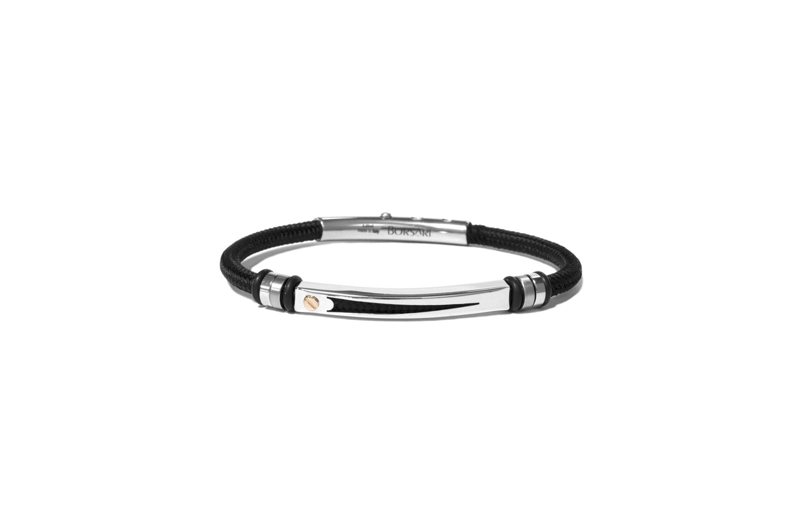cd74a95e436a4fc1b34d9f4ead4a51ed BORSARI PULSERA ACERO POLIESTER ORO 18kts. - Imagen 1