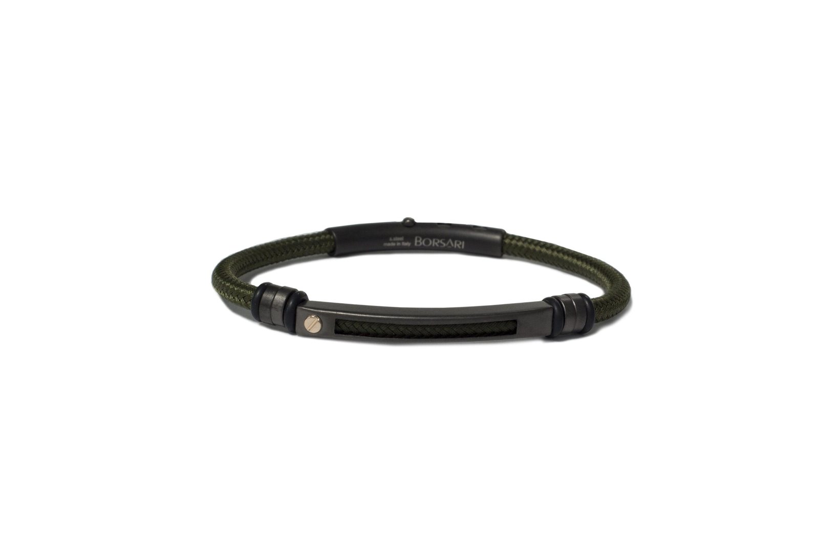 f738e6f394d2430a975739caec2ea8bc BORSARI PULSERA ACERO POLIESTER ORO 18kts. - Imagen 1