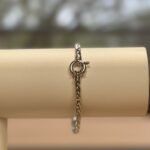 Pulsera oro blanco italiano 20cm 9,7 gramos