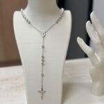 Rosario oro blanco 60cm 14,9 gramos